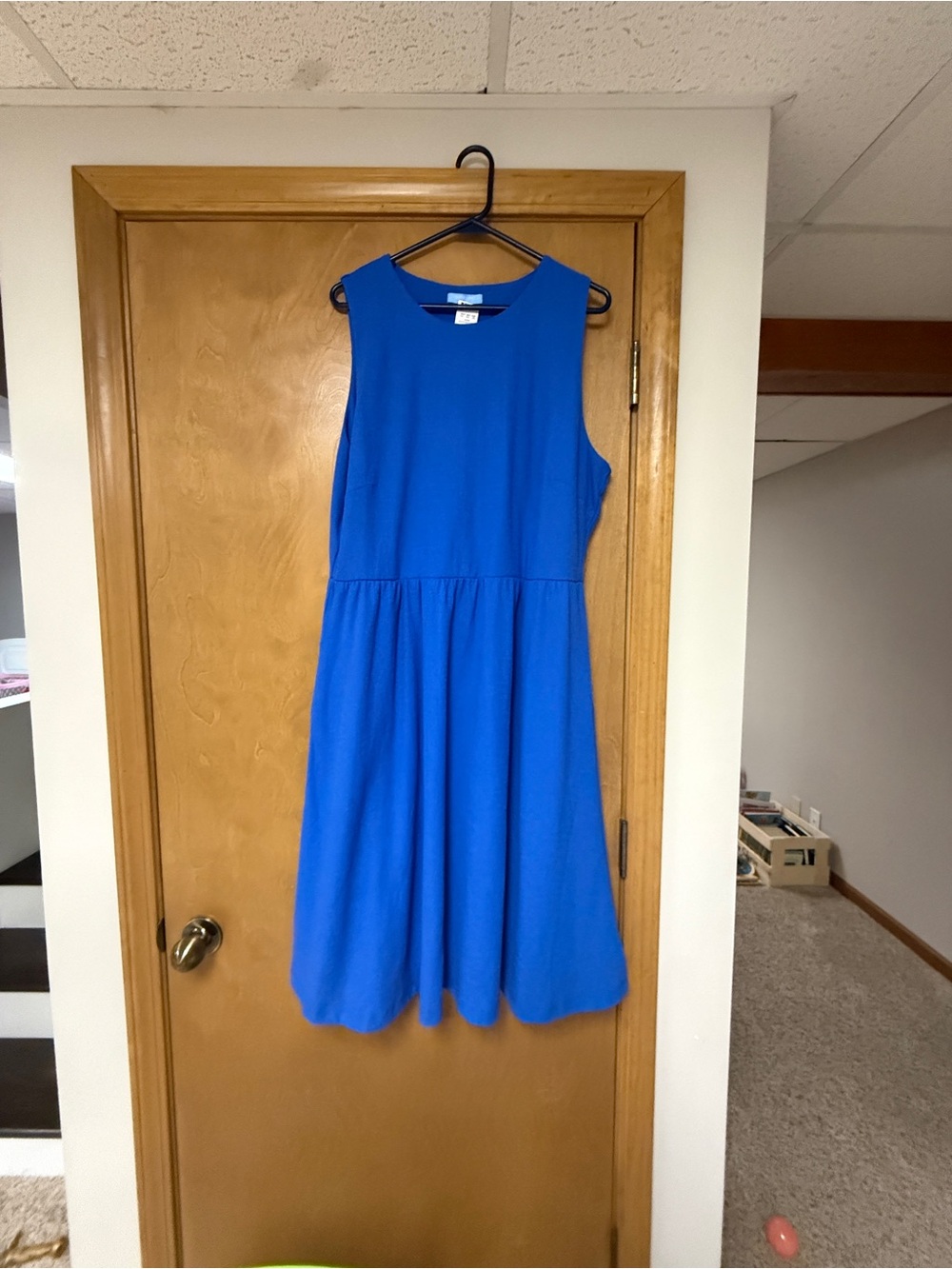 Draper James Royal Blue Sleeveless Fit-and-Flare Dress